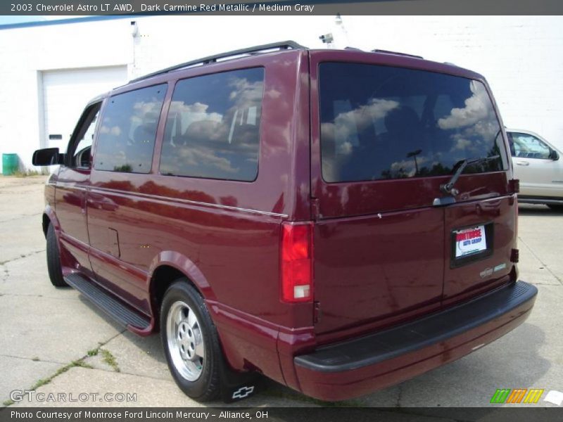 Dark Carmine Red Metallic / Medium Gray 2003 Chevrolet Astro LT AWD