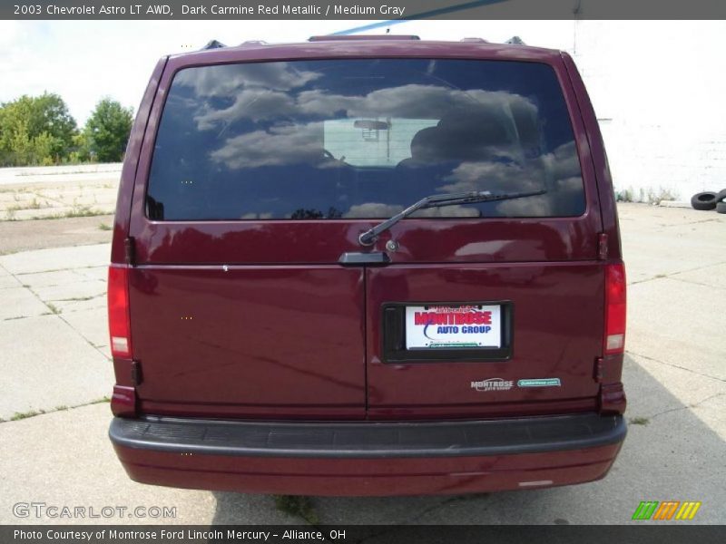 Dark Carmine Red Metallic / Medium Gray 2003 Chevrolet Astro LT AWD