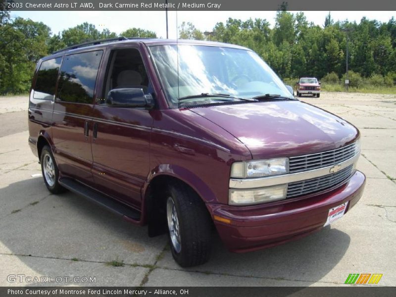 Dark Carmine Red Metallic / Medium Gray 2003 Chevrolet Astro LT AWD