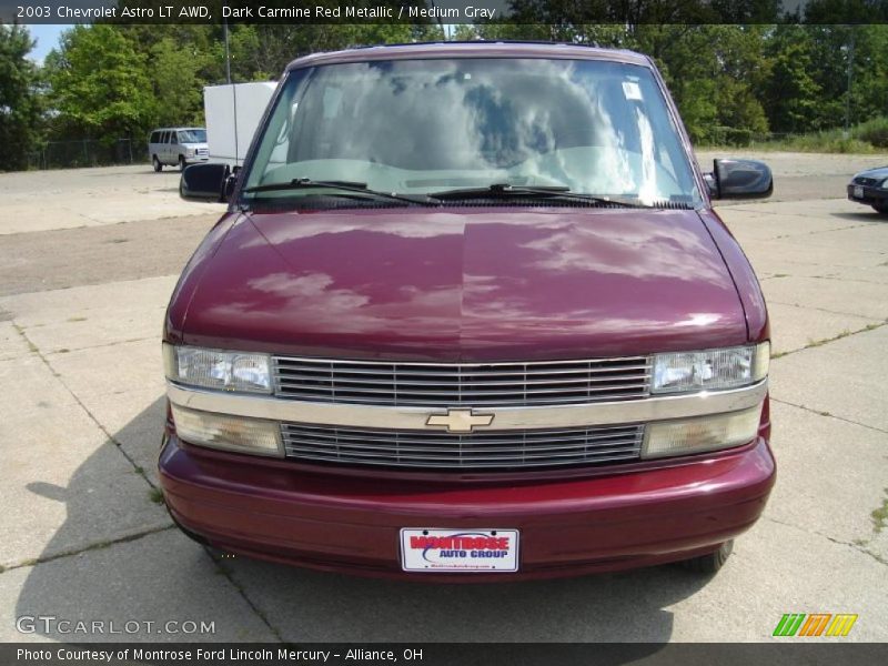 Dark Carmine Red Metallic / Medium Gray 2003 Chevrolet Astro LT AWD