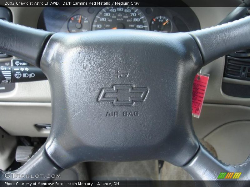 Dark Carmine Red Metallic / Medium Gray 2003 Chevrolet Astro LT AWD