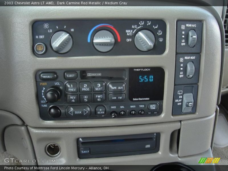 Dark Carmine Red Metallic / Medium Gray 2003 Chevrolet Astro LT AWD