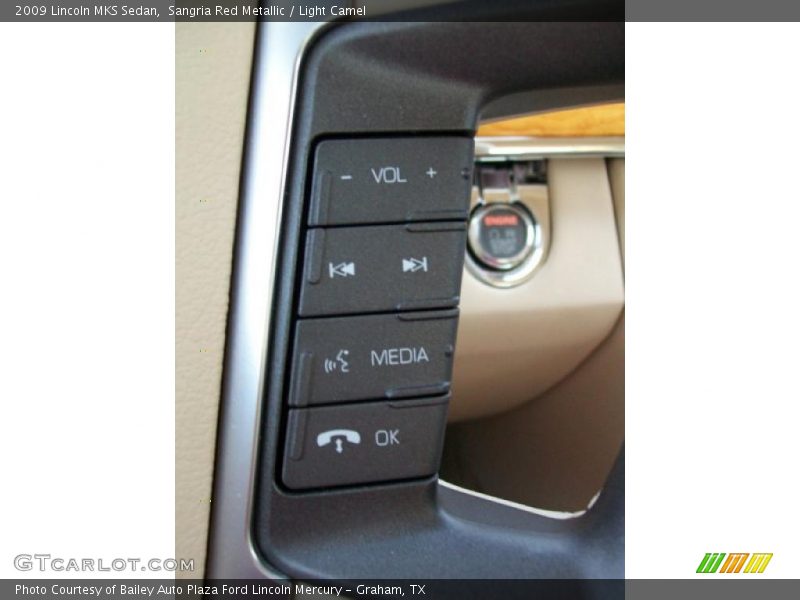 Sangria Red Metallic / Light Camel 2009 Lincoln MKS Sedan
