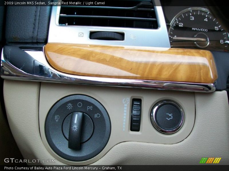 Sangria Red Metallic / Light Camel 2009 Lincoln MKS Sedan