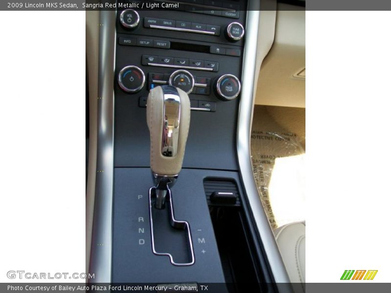 Sangria Red Metallic / Light Camel 2009 Lincoln MKS Sedan