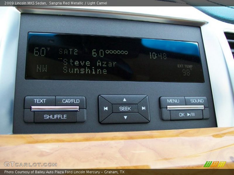 Sangria Red Metallic / Light Camel 2009 Lincoln MKS Sedan