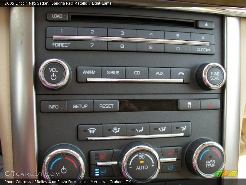 Sangria Red Metallic / Light Camel 2009 Lincoln MKS Sedan