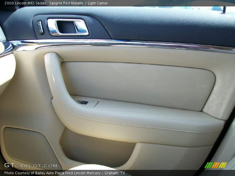 Sangria Red Metallic / Light Camel 2009 Lincoln MKS Sedan