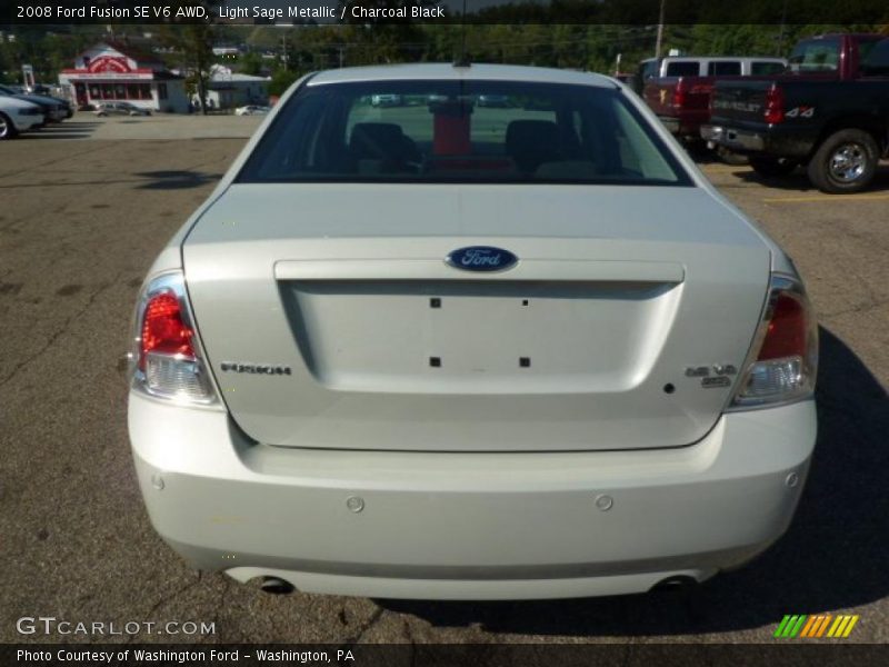 Light Sage Metallic / Charcoal Black 2008 Ford Fusion SE V6 AWD