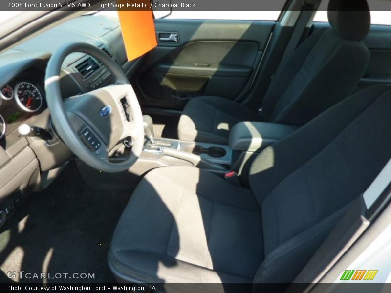 Light Sage Metallic / Charcoal Black 2008 Ford Fusion SE V6 AWD