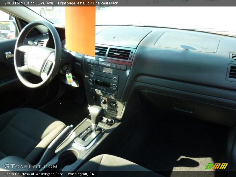 Light Sage Metallic / Charcoal Black 2008 Ford Fusion SE V6 AWD