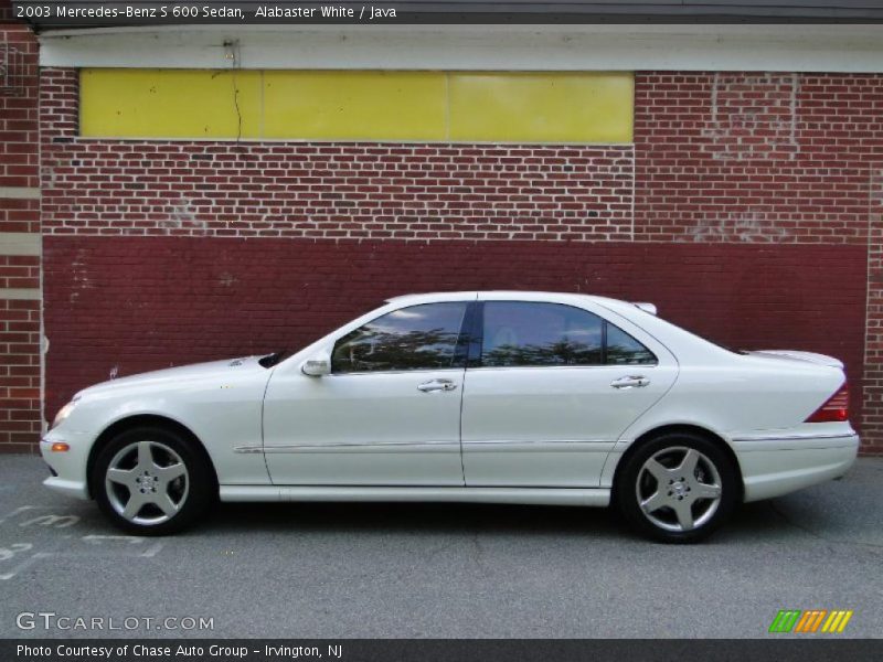 Alabaster White / Java 2003 Mercedes-Benz S 600 Sedan