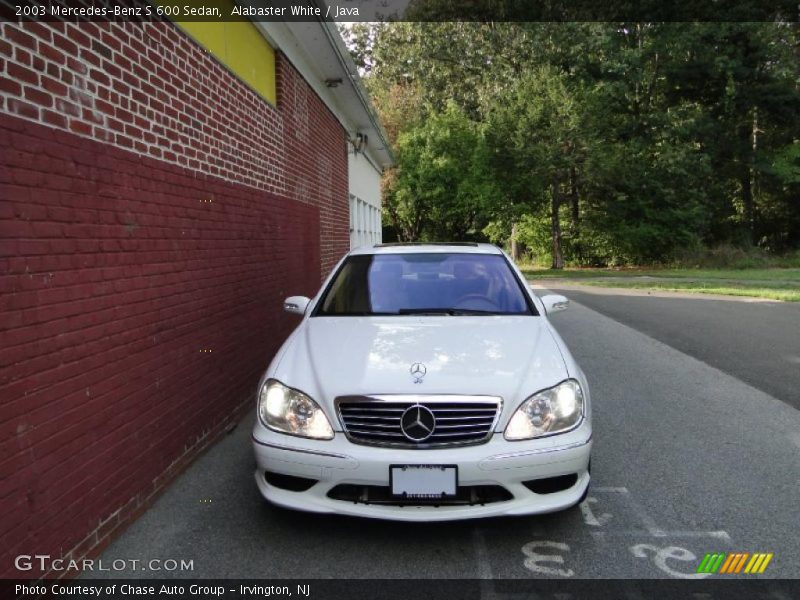 Alabaster White / Java 2003 Mercedes-Benz S 600 Sedan