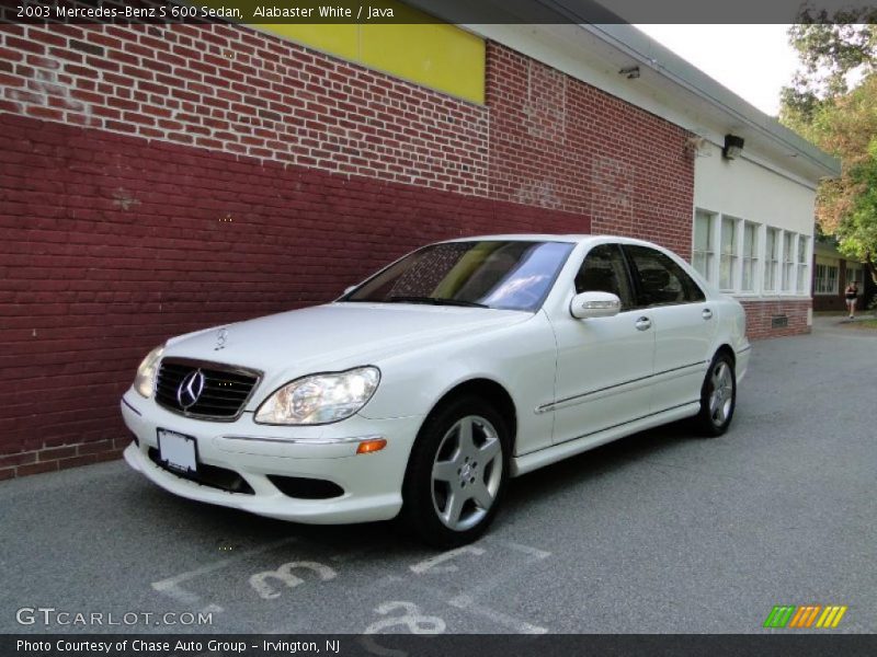 Alabaster White / Java 2003 Mercedes-Benz S 600 Sedan