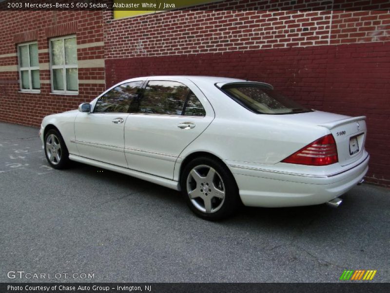 Alabaster White / Java 2003 Mercedes-Benz S 600 Sedan