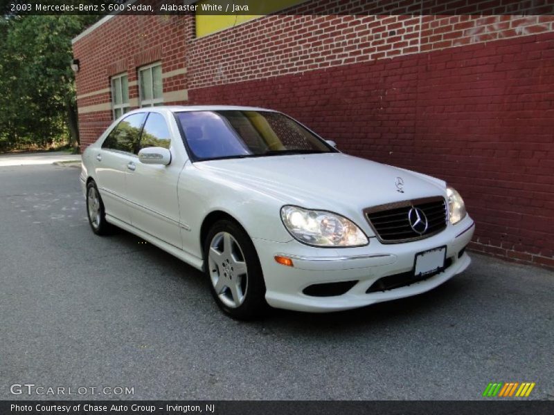 Alabaster White / Java 2003 Mercedes-Benz S 600 Sedan