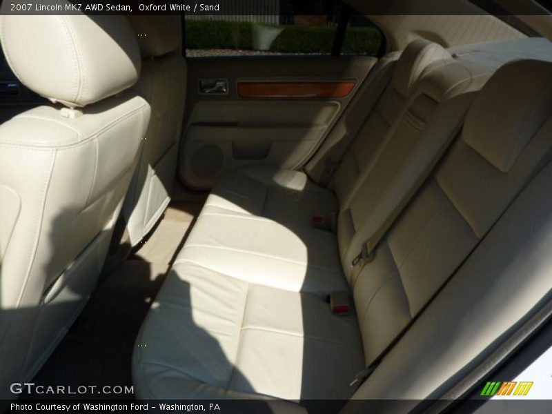 Oxford White / Sand 2007 Lincoln MKZ AWD Sedan