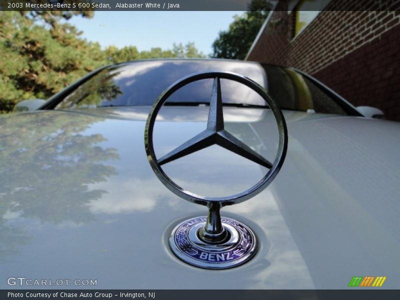 Alabaster White / Java 2003 Mercedes-Benz S 600 Sedan
