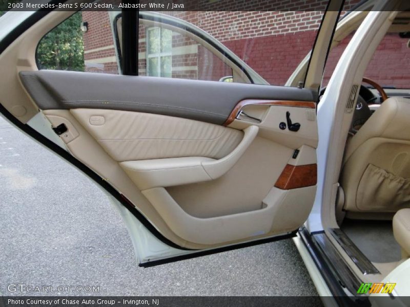 Alabaster White / Java 2003 Mercedes-Benz S 600 Sedan
