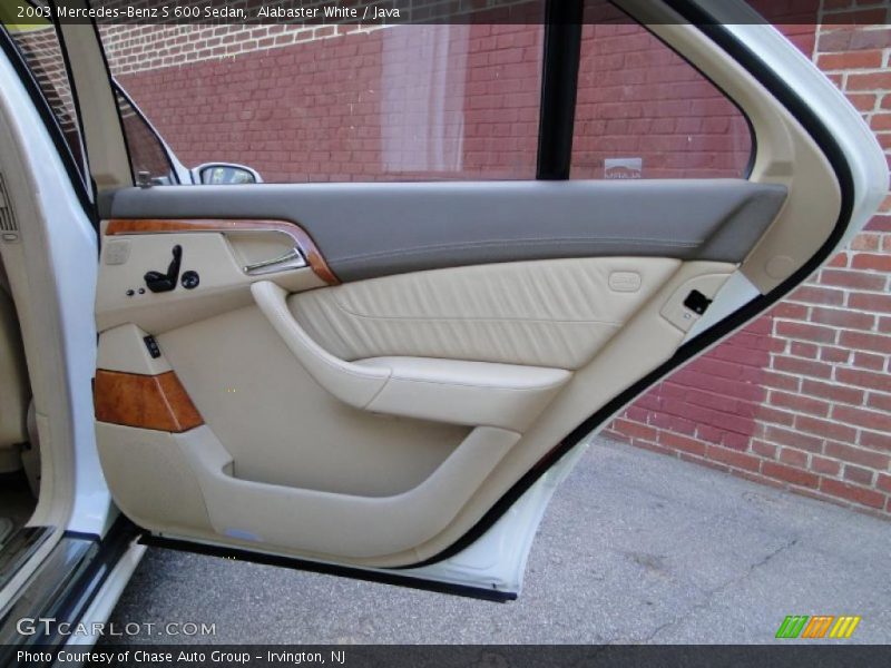Alabaster White / Java 2003 Mercedes-Benz S 600 Sedan