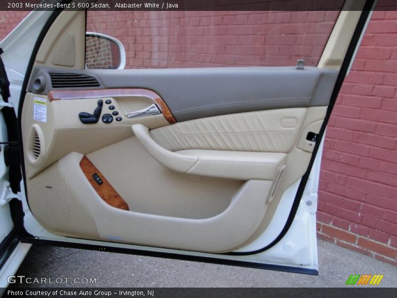 Alabaster White / Java 2003 Mercedes-Benz S 600 Sedan