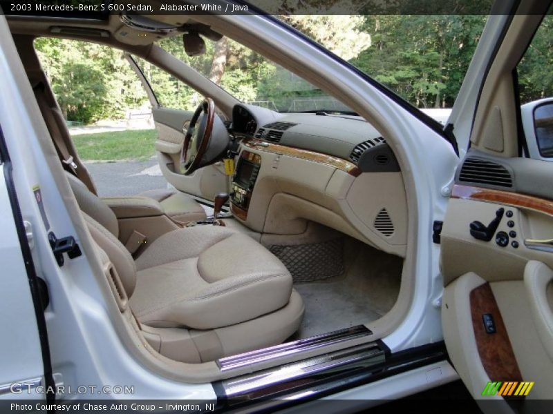 Alabaster White / Java 2003 Mercedes-Benz S 600 Sedan