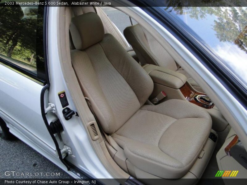 Alabaster White / Java 2003 Mercedes-Benz S 600 Sedan