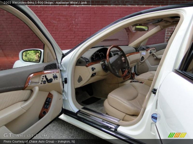 Alabaster White / Java 2003 Mercedes-Benz S 600 Sedan