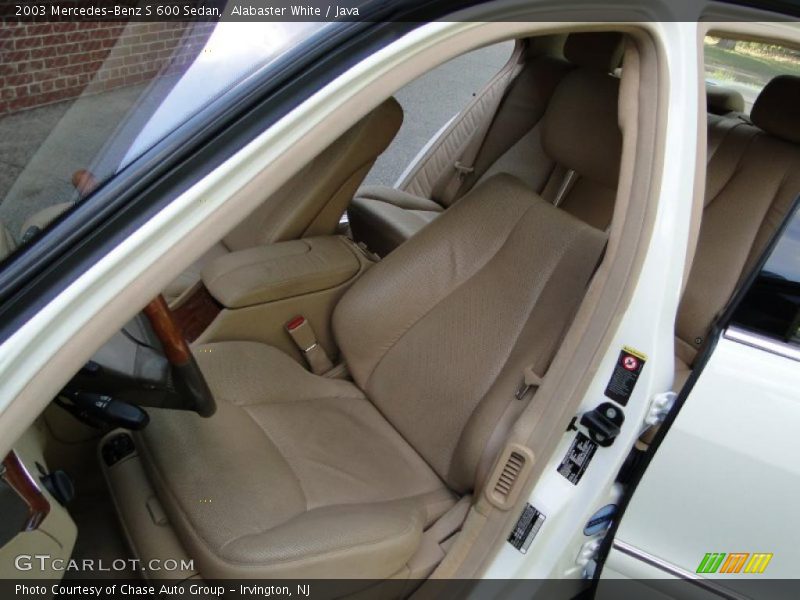 Alabaster White / Java 2003 Mercedes-Benz S 600 Sedan