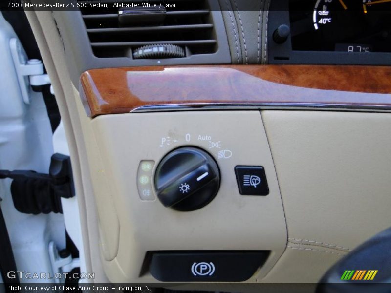 Alabaster White / Java 2003 Mercedes-Benz S 600 Sedan