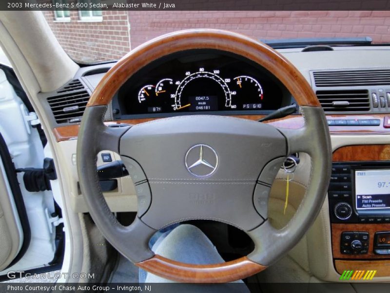 Alabaster White / Java 2003 Mercedes-Benz S 600 Sedan