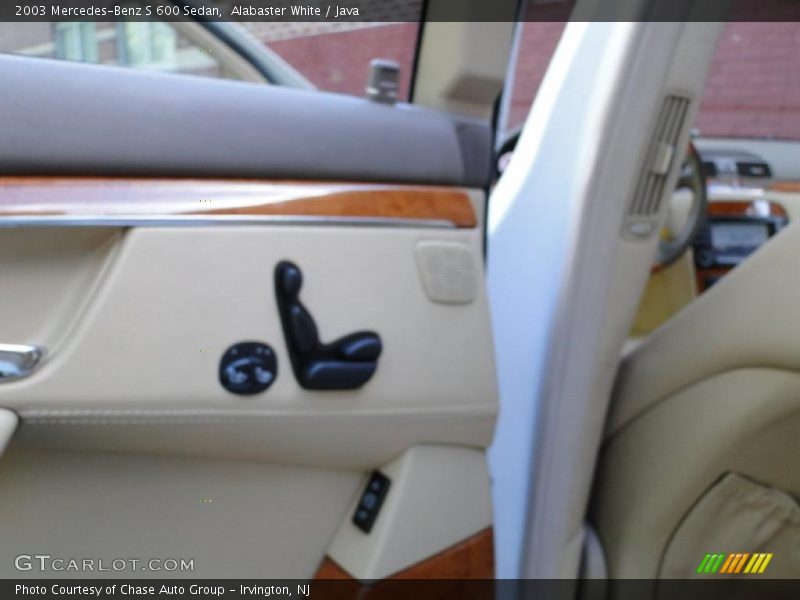 Alabaster White / Java 2003 Mercedes-Benz S 600 Sedan