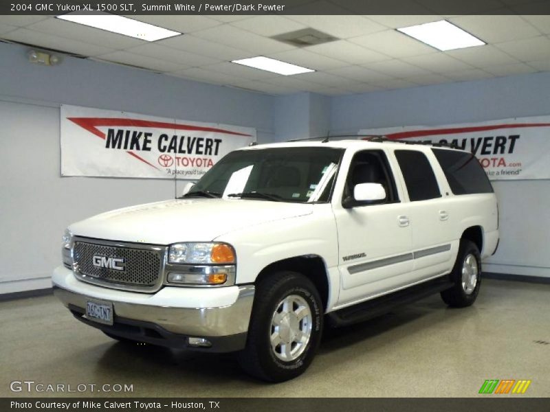 Summit White / Pewter/Dark Pewter 2004 GMC Yukon XL 1500 SLT