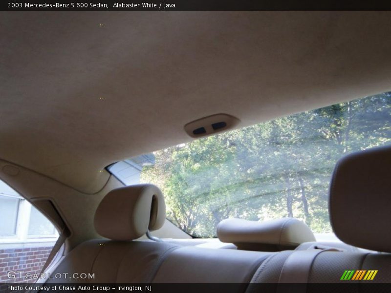 Alabaster White / Java 2003 Mercedes-Benz S 600 Sedan