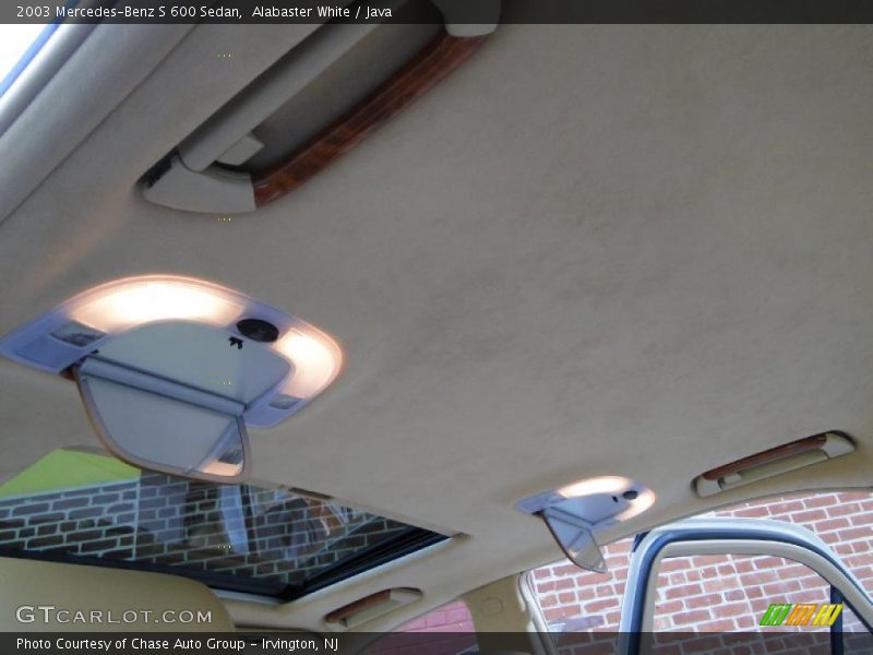 Alabaster White / Java 2003 Mercedes-Benz S 600 Sedan