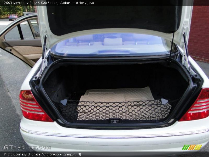 Alabaster White / Java 2003 Mercedes-Benz S 600 Sedan