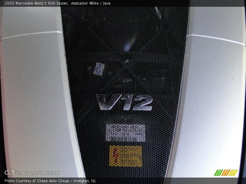 Alabaster White / Java 2003 Mercedes-Benz S 600 Sedan
