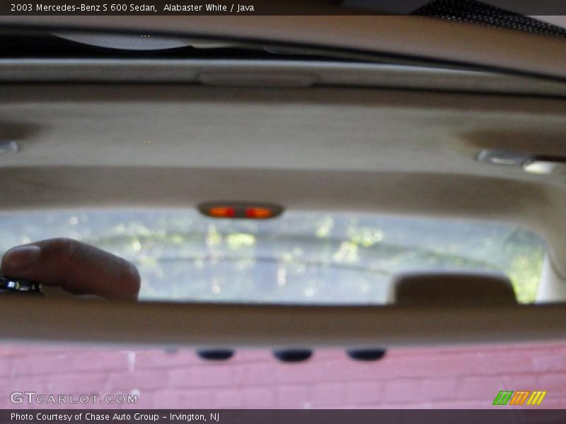 Alabaster White / Java 2003 Mercedes-Benz S 600 Sedan