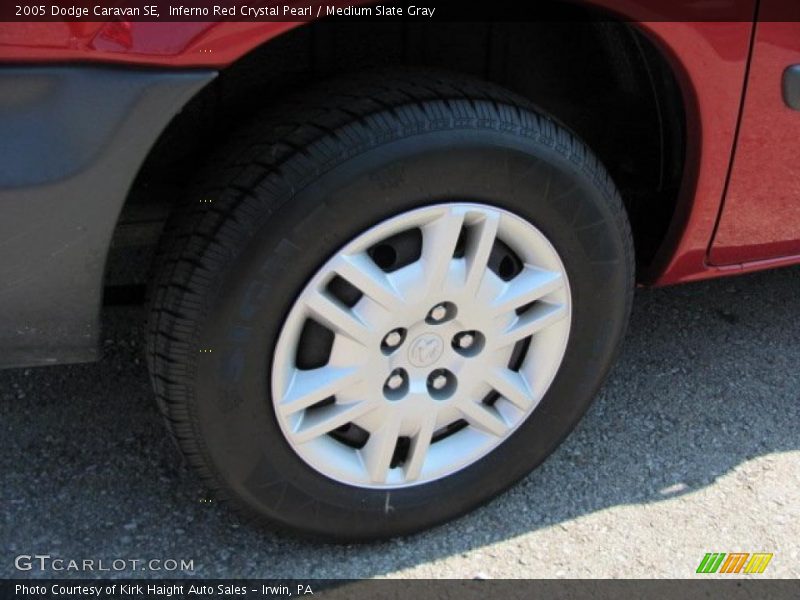 Inferno Red Crystal Pearl / Medium Slate Gray 2005 Dodge Caravan SE