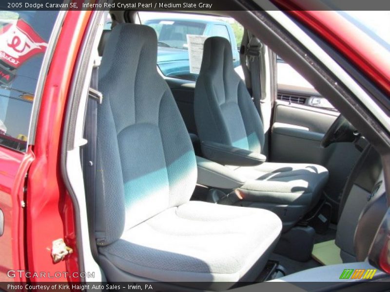 Inferno Red Crystal Pearl / Medium Slate Gray 2005 Dodge Caravan SE