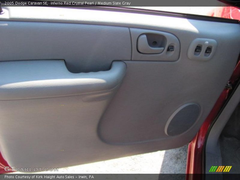 Inferno Red Crystal Pearl / Medium Slate Gray 2005 Dodge Caravan SE