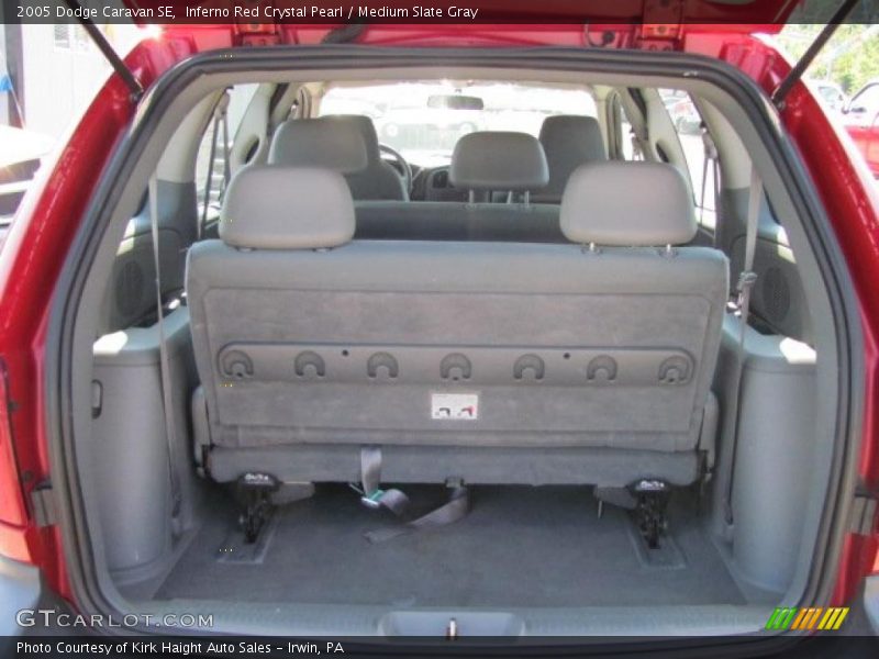 Inferno Red Crystal Pearl / Medium Slate Gray 2005 Dodge Caravan SE