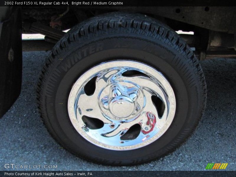 Bright Red / Medium Graphite 2002 Ford F150 XL Regular Cab 4x4