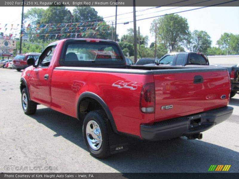 Bright Red / Medium Graphite 2002 Ford F150 XL Regular Cab 4x4