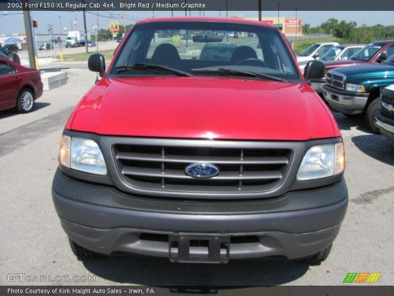 Bright Red / Medium Graphite 2002 Ford F150 XL Regular Cab 4x4