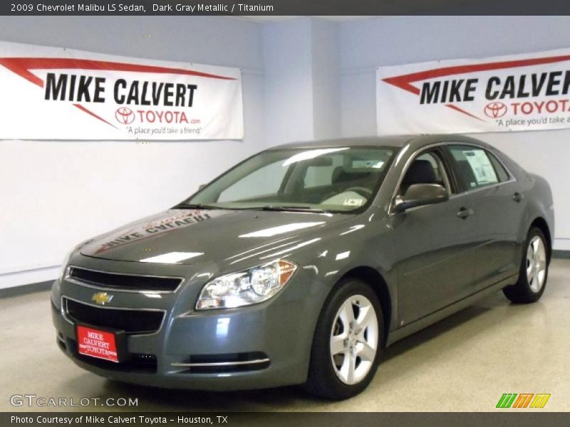 Dark Gray Metallic / Titanium 2009 Chevrolet Malibu LS Sedan