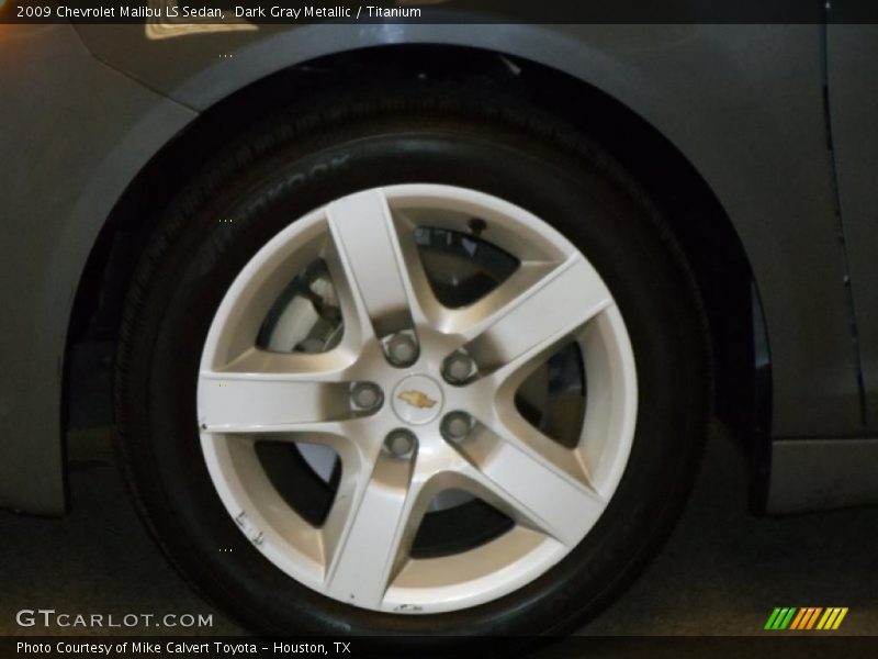 Dark Gray Metallic / Titanium 2009 Chevrolet Malibu LS Sedan