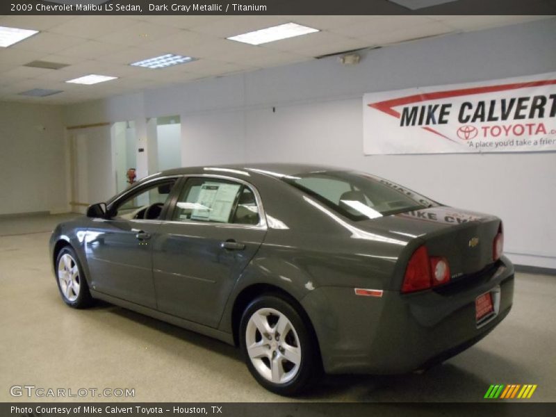 Dark Gray Metallic / Titanium 2009 Chevrolet Malibu LS Sedan