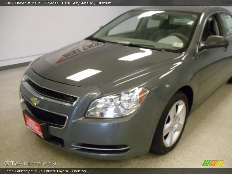 Dark Gray Metallic / Titanium 2009 Chevrolet Malibu LS Sedan