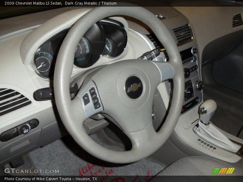 Dark Gray Metallic / Titanium 2009 Chevrolet Malibu LS Sedan